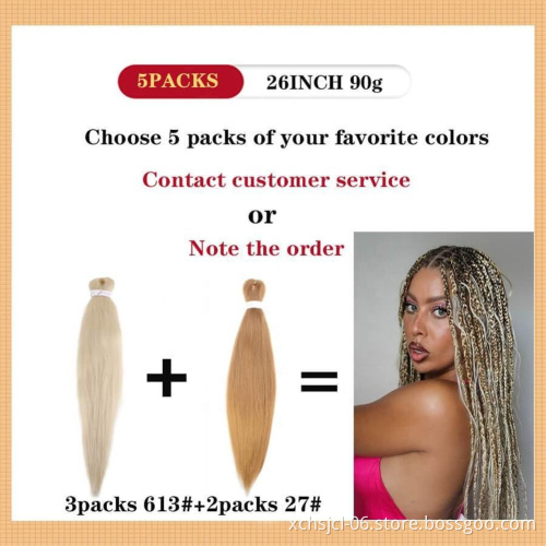 Synthetic Pre-stretched Braiding Hair Perm Yaki Braid Hair Bulk Jumbo Pre Stretched Braiding Hair Expression for Women